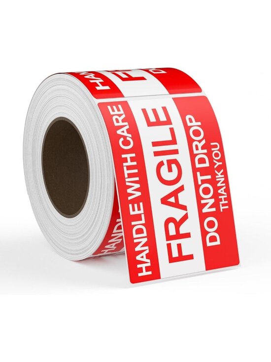 Other - 500 Fragile Shipping Stickers - Handle with Care, Do Not Drop Labels, Permanent